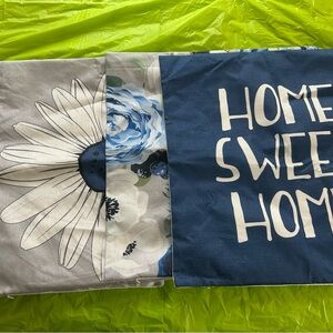 Decorative pillow covers.  Set of 4.  Fits 18”x18” pillow inserts (NOT included)